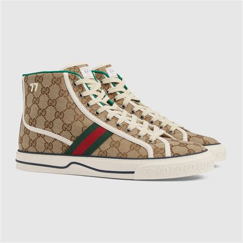 high top gucci shoes for cheap|gucci high top sneakers beige.